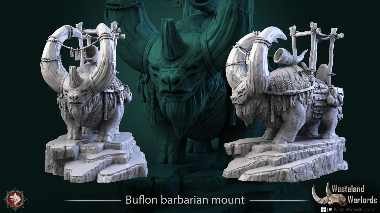 Buflon Barbarian - Mount and Rider