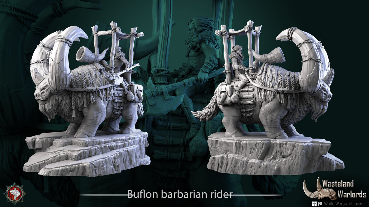 Buflon Barbarian - Mount and Rider