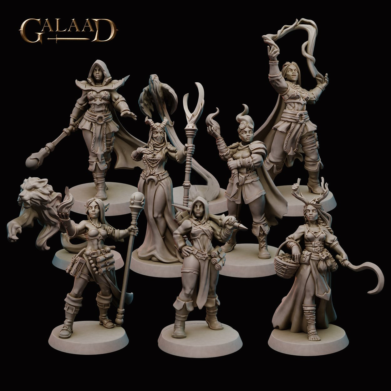 Female Mages and Fighters Bundle