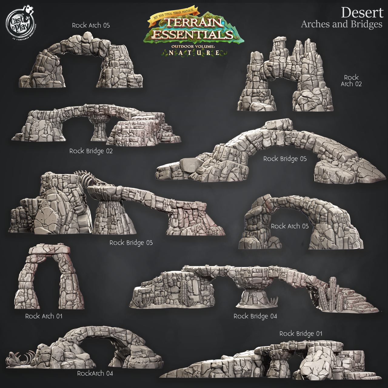 Desert Terrain - Giant Bridges and Arches