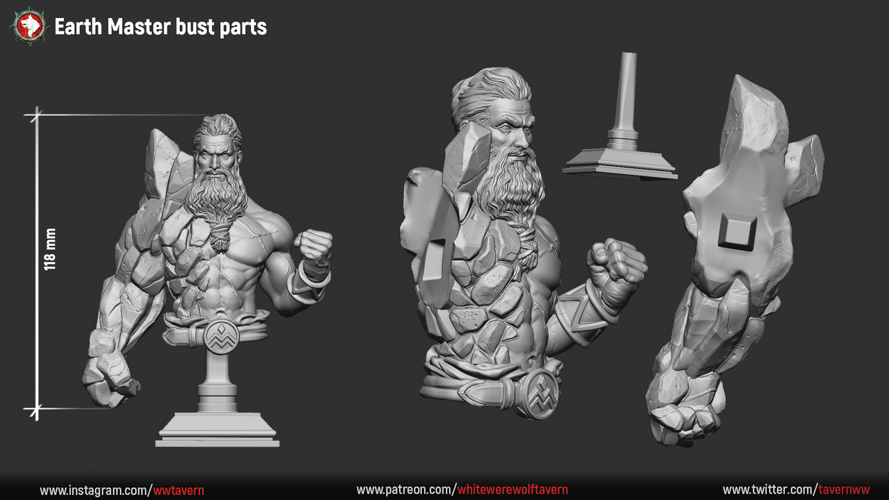 Earth Master Bust