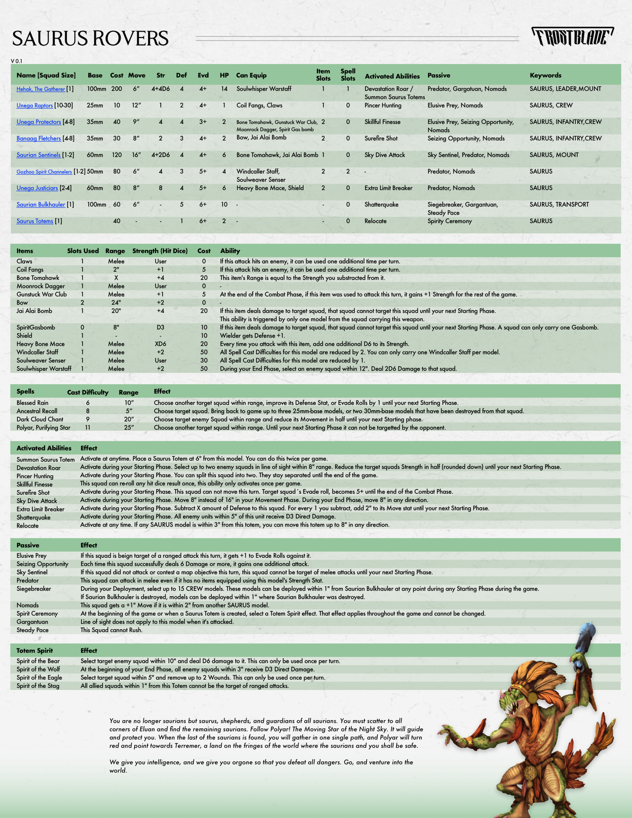 Saurus Totems Bundle