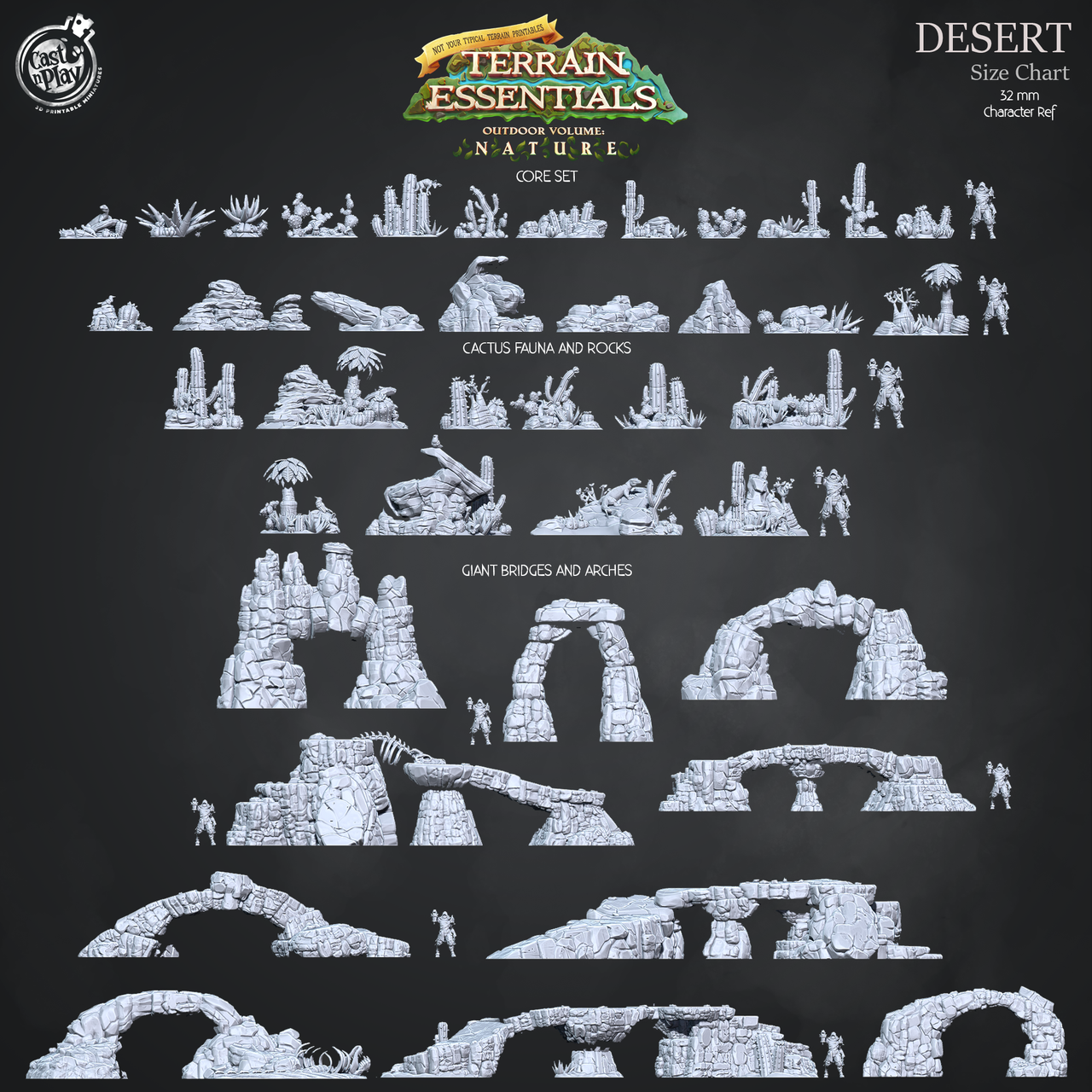 Desert Terrain - Giant Bridges and Arches