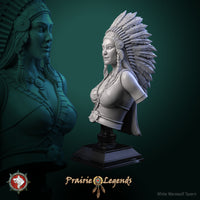 Thumbnail for Native People Huntress Bust