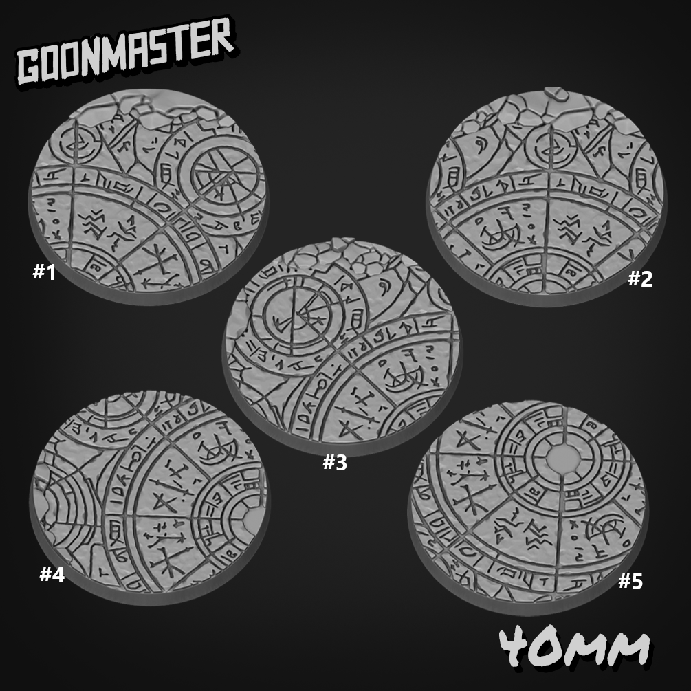 Occult Circle Carving Bases