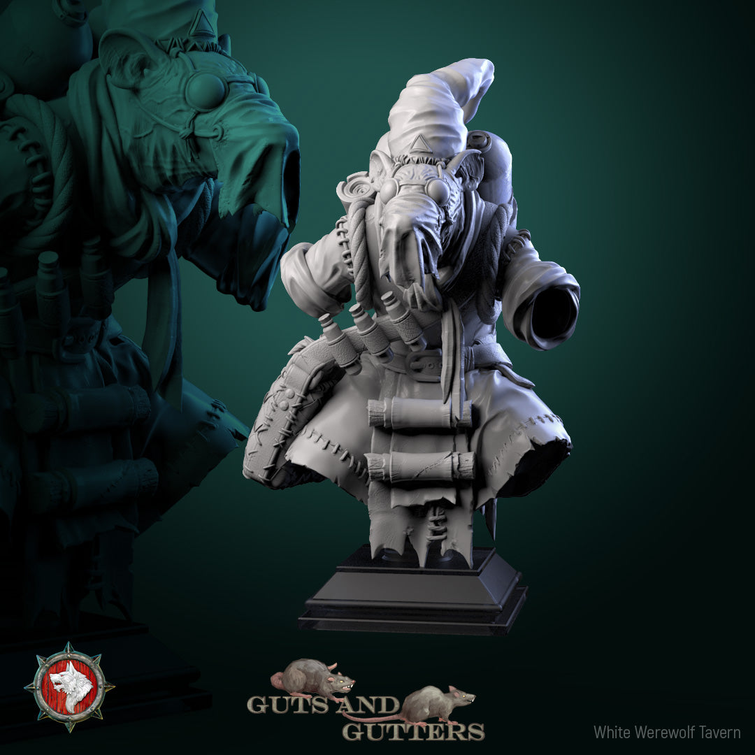 The Spitter Scorched Tail Bust