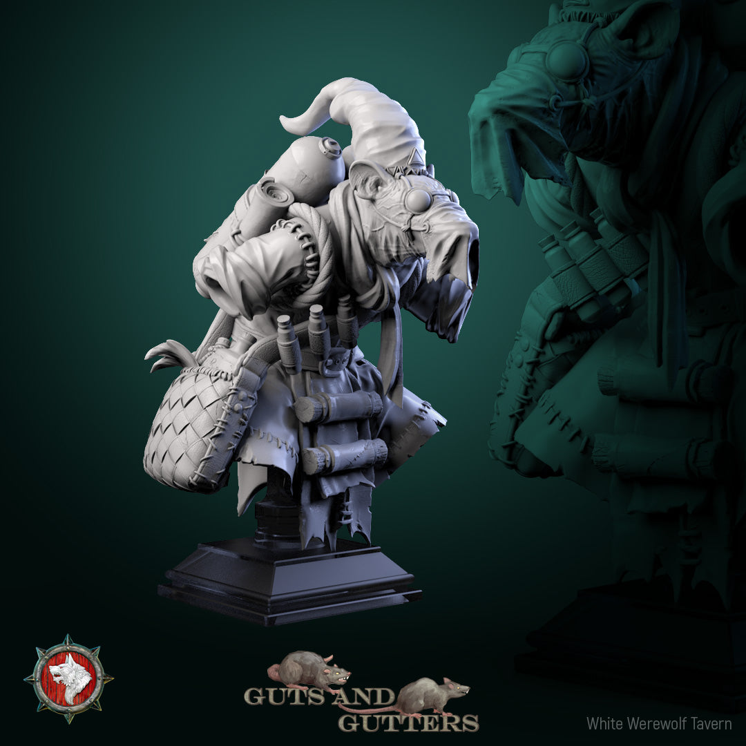 The Spitter Scorched Tail Bust