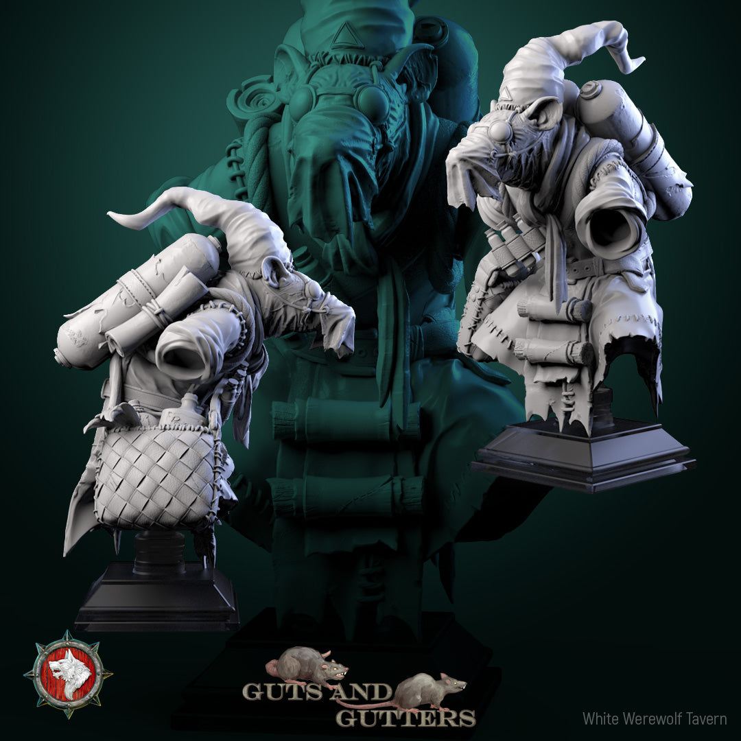 The Spitter Scorched Tail Bust