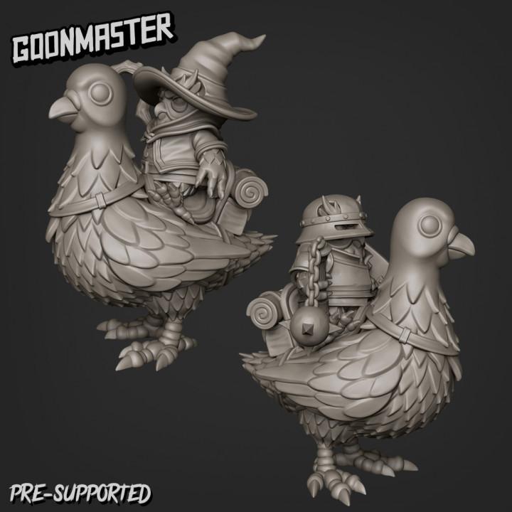 Pigeon Mount and Owl Riders