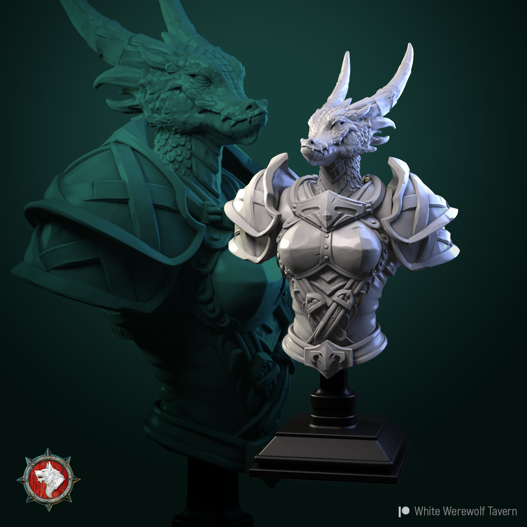 Armored Arsha Bust