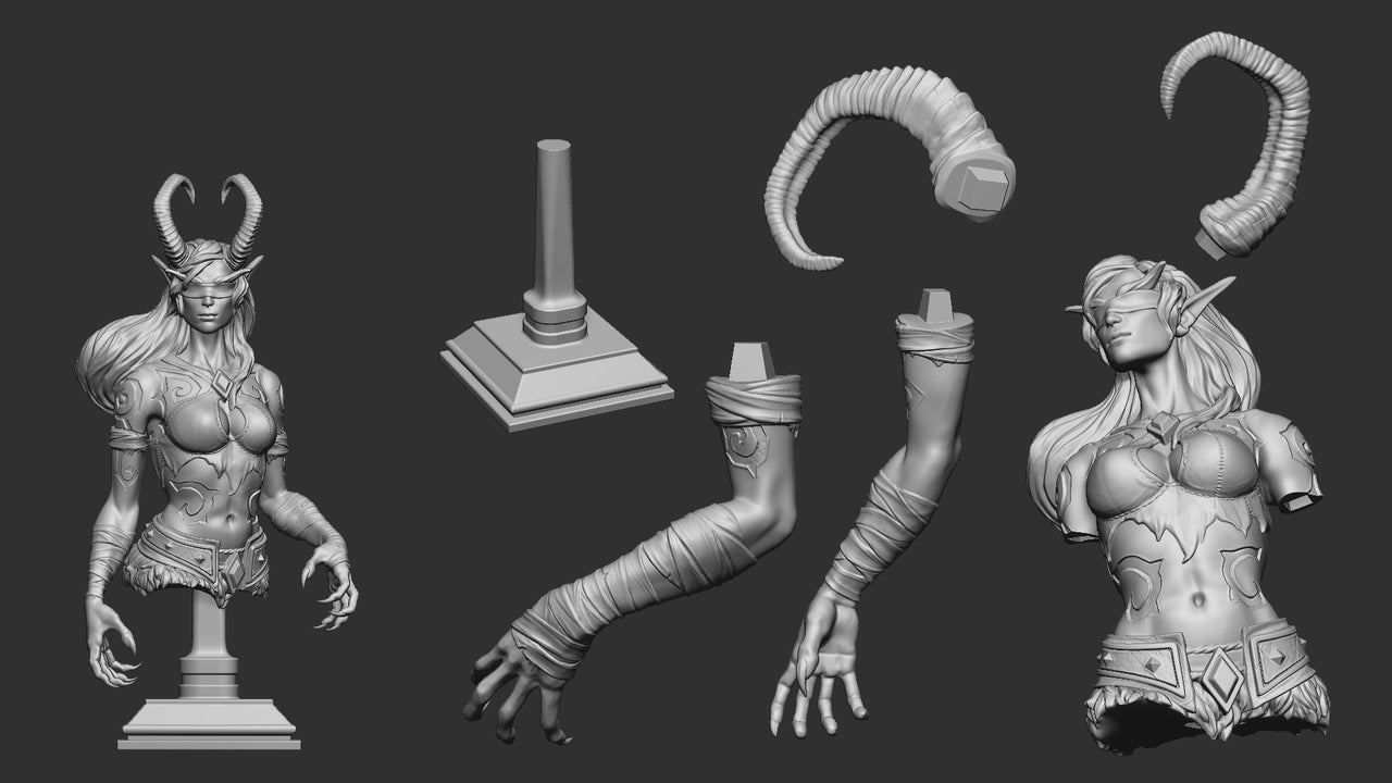 Demon Hunter Bust
