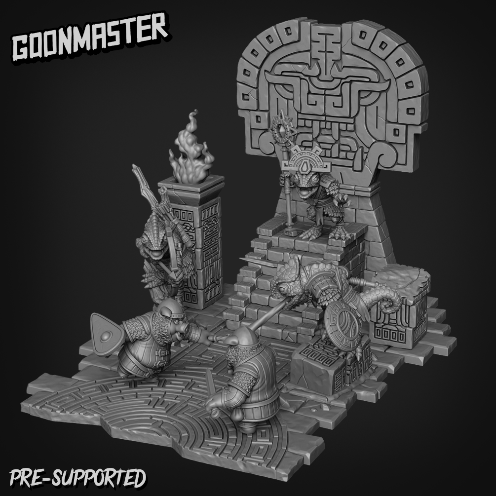 Ancient Temple Diorama