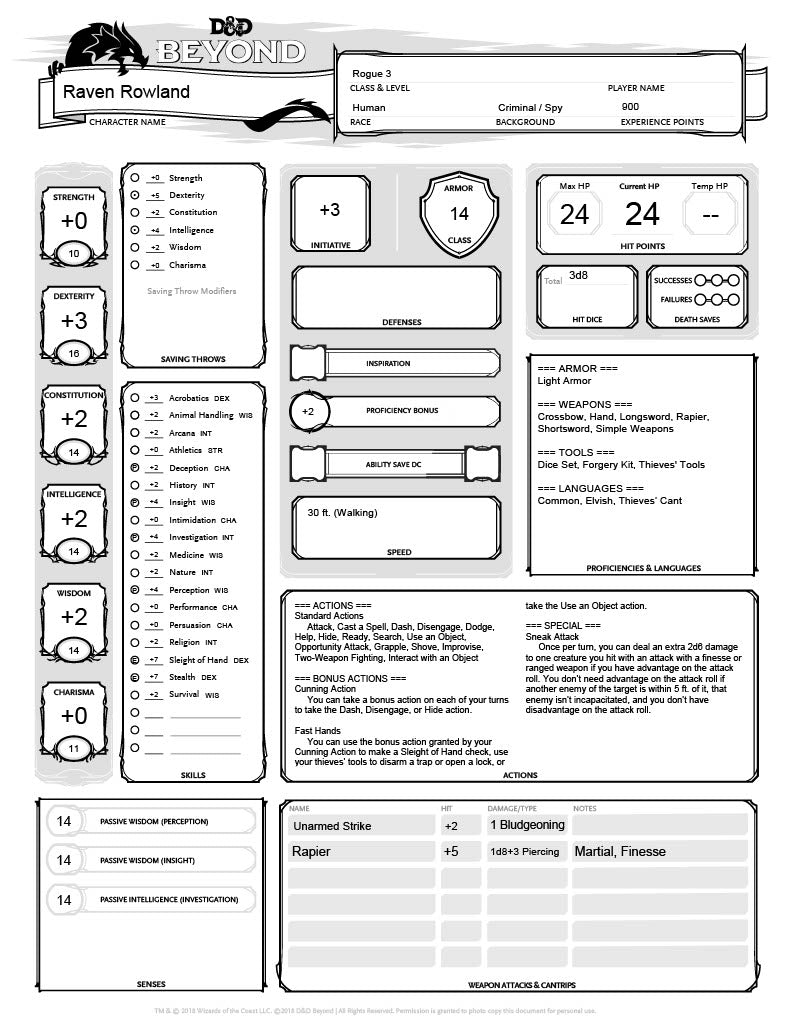 Raven the Rogue