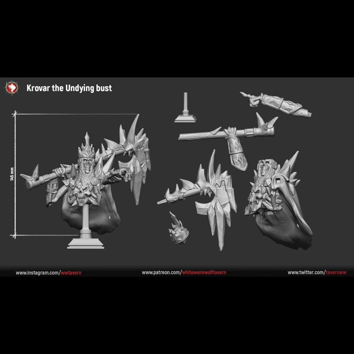 Krovar the Undying Bust