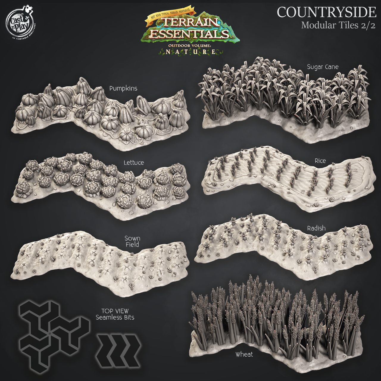 Meadows and Countryside Terrain - Crop Z-Tiles