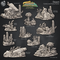Thumbnail for Desert Terrain - Cacti, Fauna, and Rocks