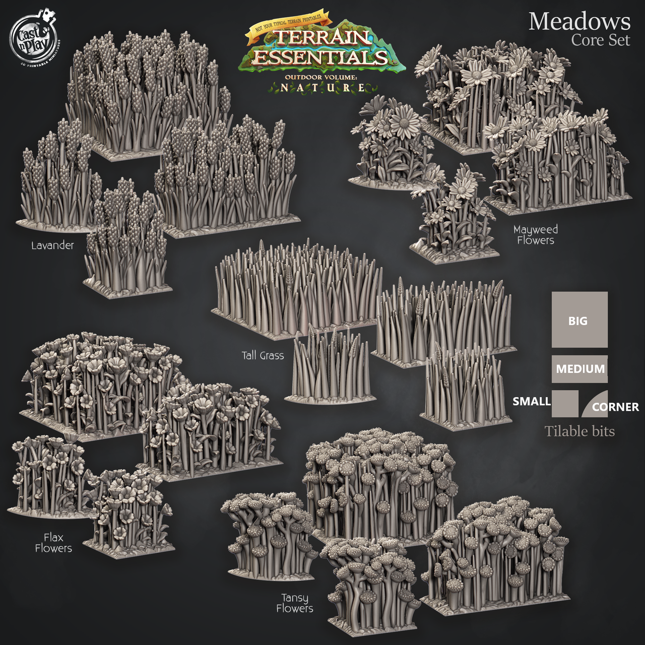 Meadows and Countryside Terrain - Core Set
