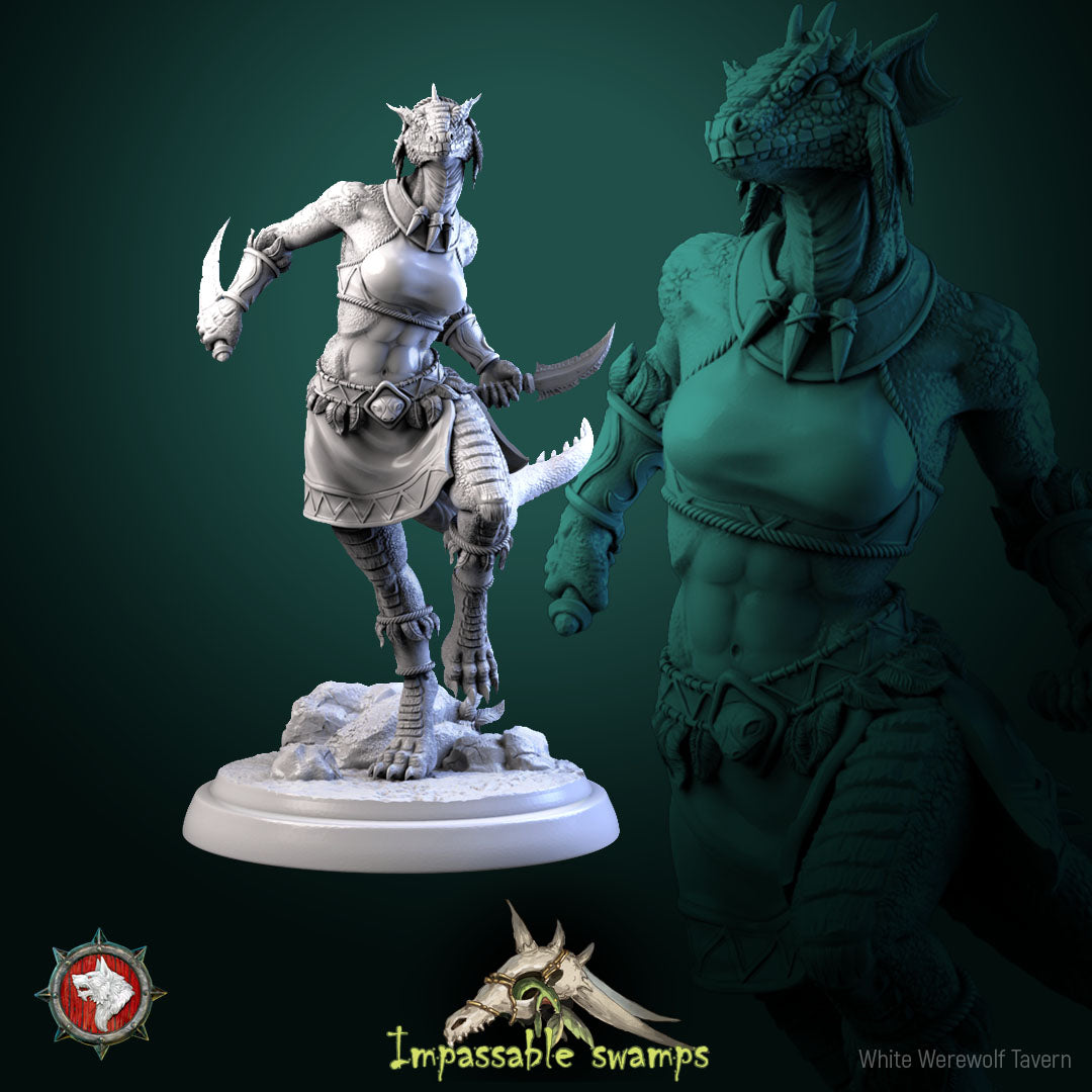 Lizardfolk Female Warrior Bundle