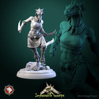 Thumbnail for Lizardfolk Female Warrior Bundle