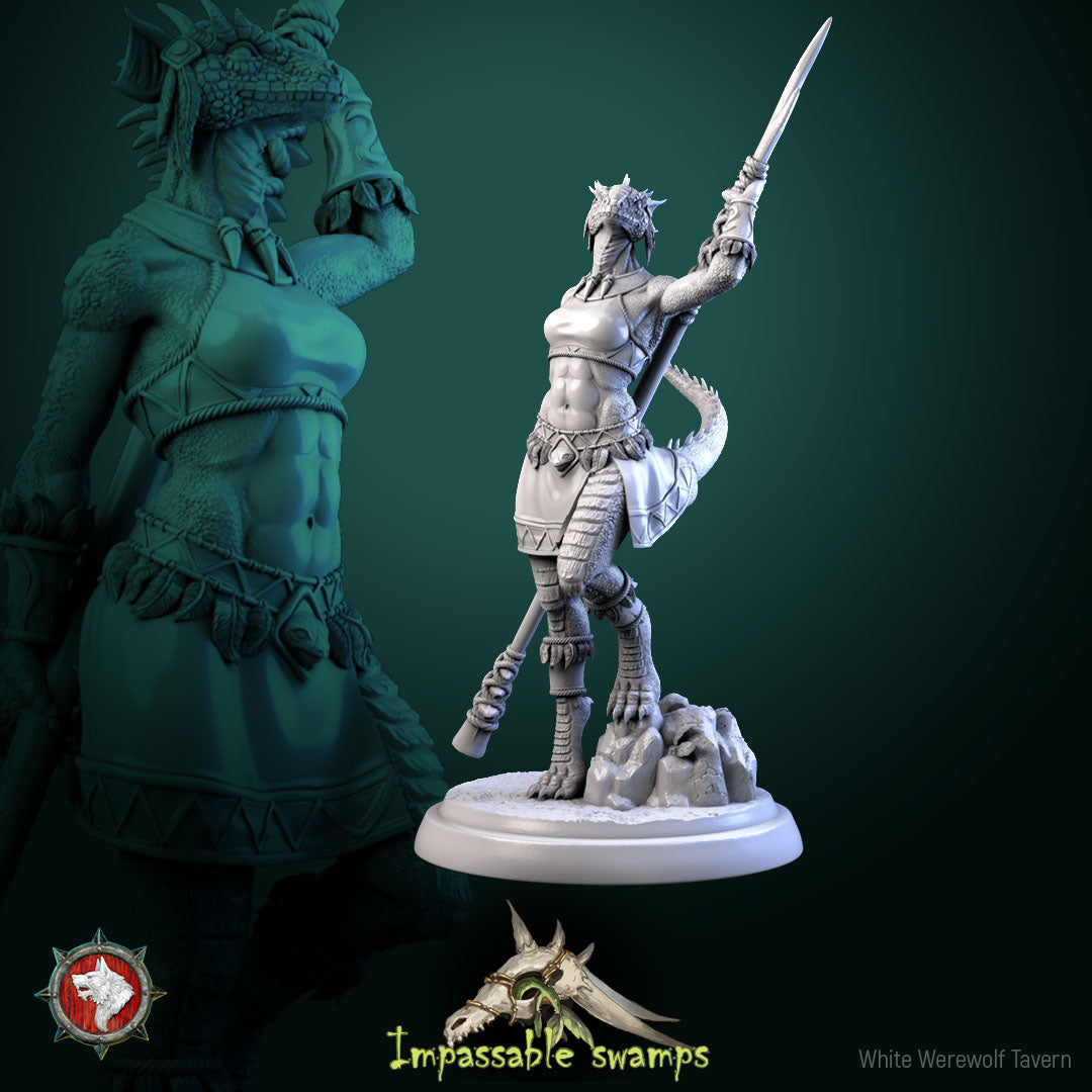 Lizardfolk Female Warrior Bundle