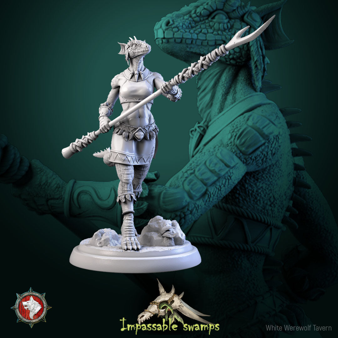 Lizardfolk Female Warrior Bundle
