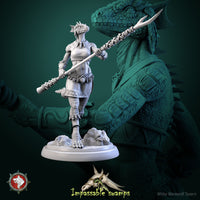 Thumbnail for Lizardfolk Female Warrior Bundle