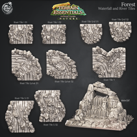 Thumbnail for Forest Terrain - Trees, River, and Waterfall