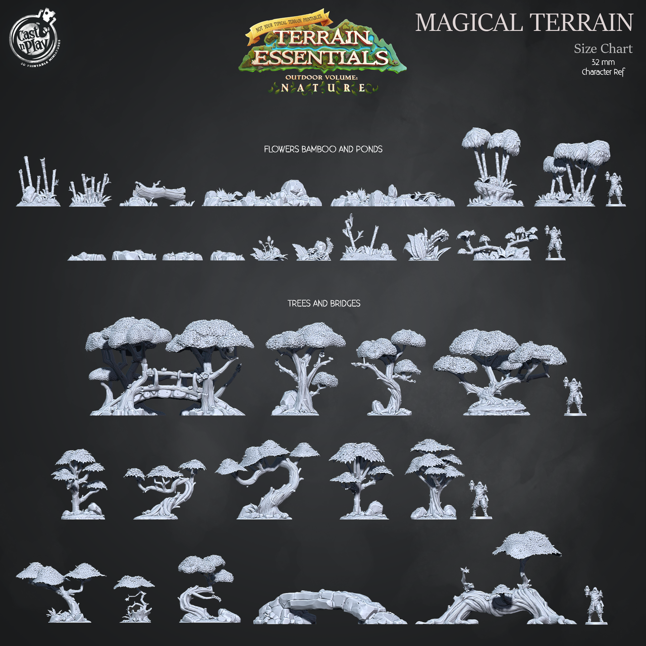 Oriental Terrain - Trees and Bridges