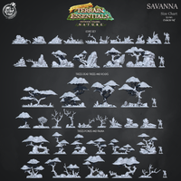 Thumbnail for Savanna Terrain - Trees, Ponds, and Fauna Set