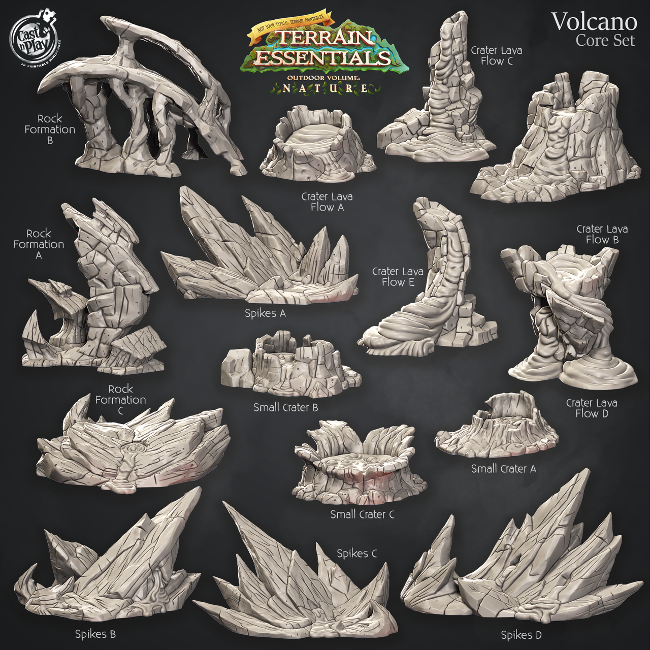 Volcano Terrain - Core Set