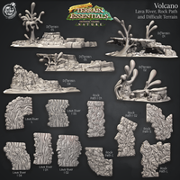 Thumbnail for Volcano Terrain - Lava River, Rock Path, and Difficult Terrain