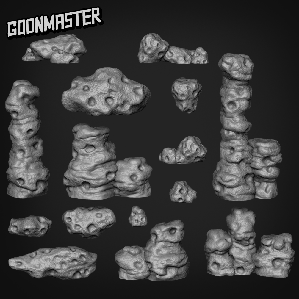 Basing Bits - Moon Rocks