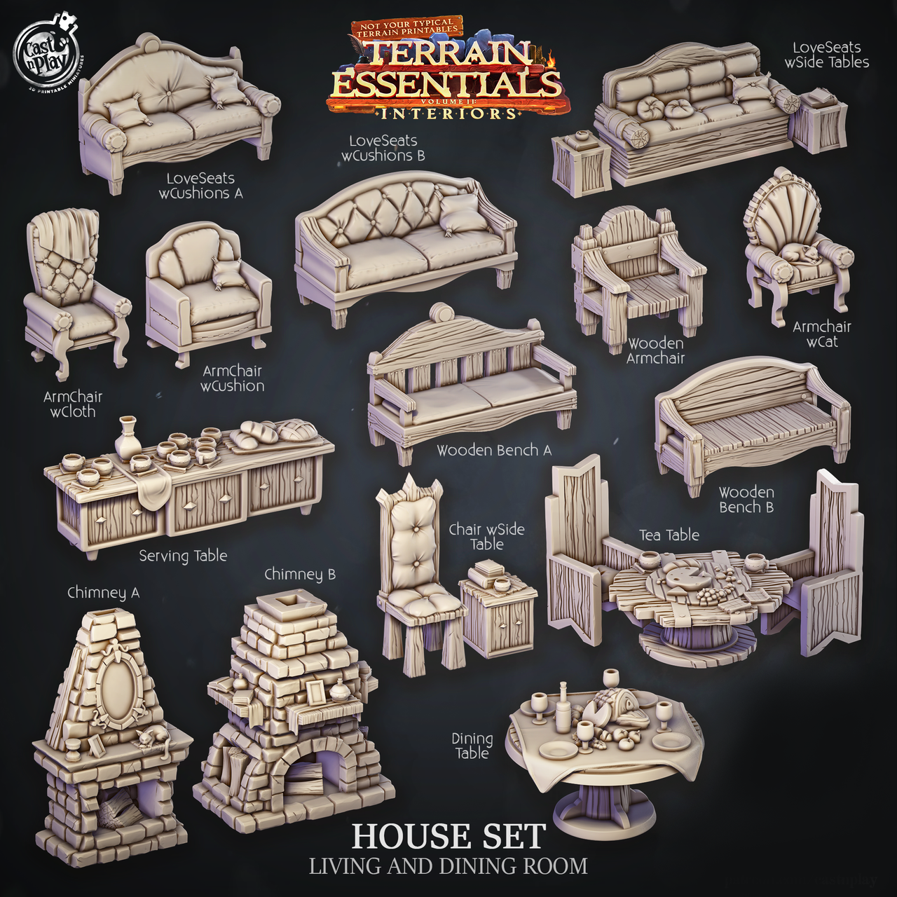 House Set - Living and Dining Room