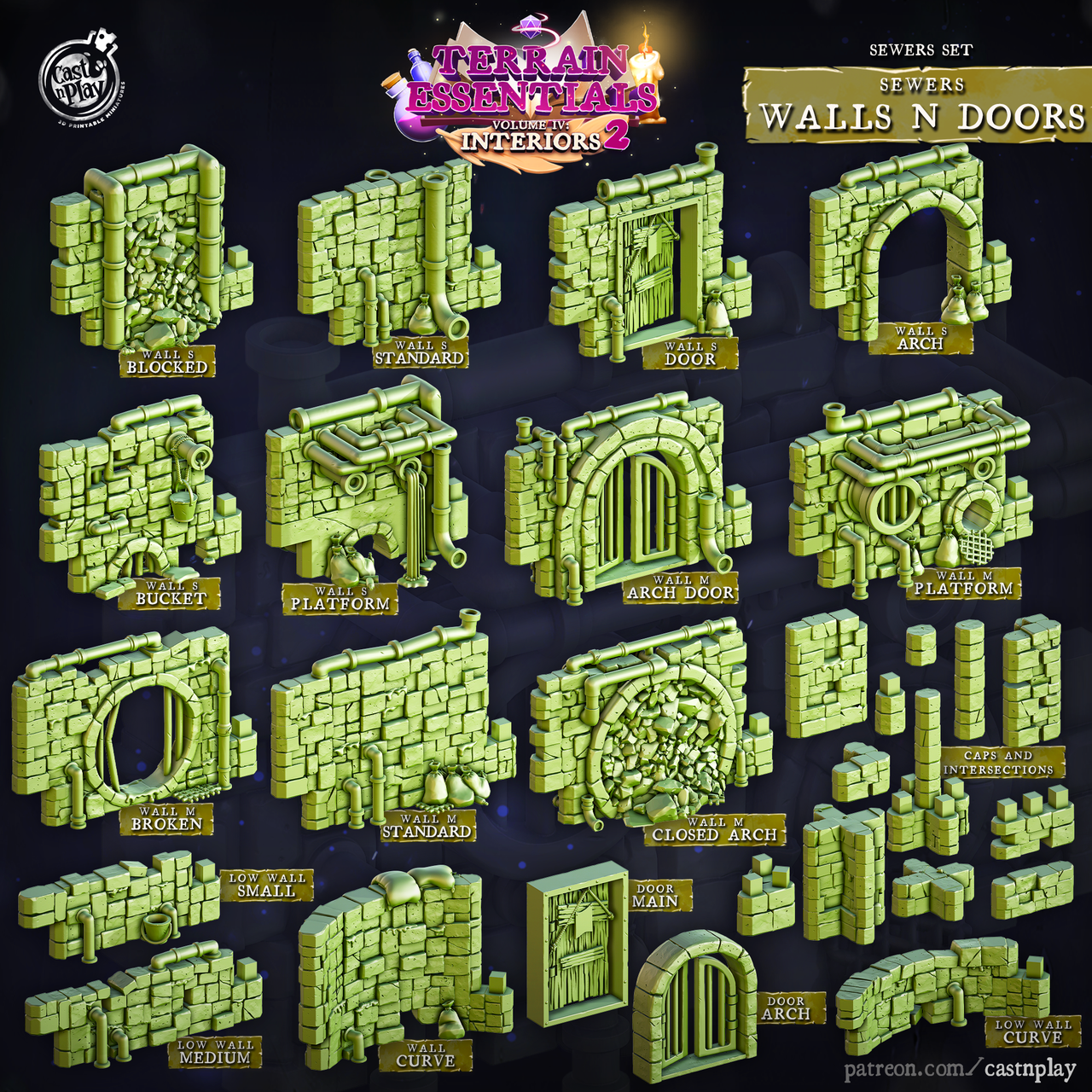 Sewer Walls & Doors Bundle
