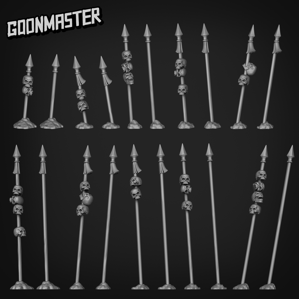 Basing Bits - Skulls on Spikes