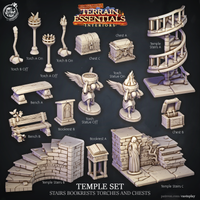 Thumbnail for Temple Set - Stairs, Bookrests, Torches, and Chests