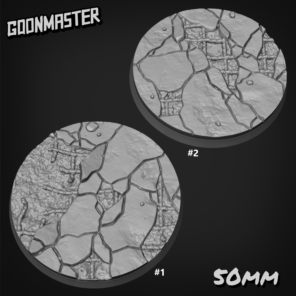 Damaged Reinforced Concrete Bases