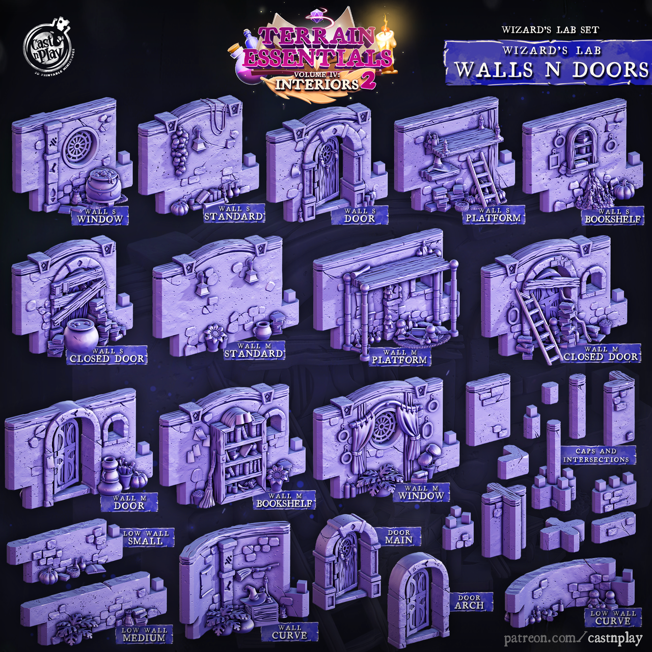 Wizards Lab Walls & Doors Bundle