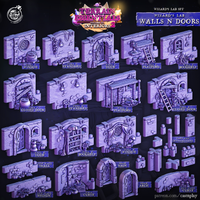 Thumbnail for Wizards Lab Walls & Doors Bundle