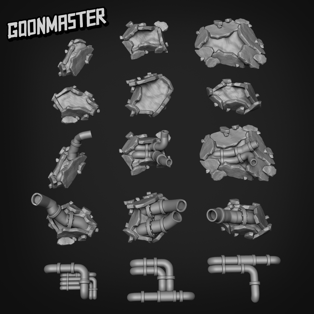 Basing Bits - Rubble Pipes