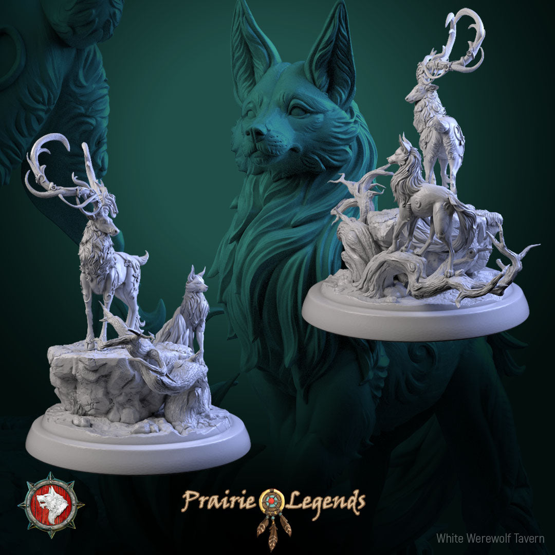 Magic Deer and Fox