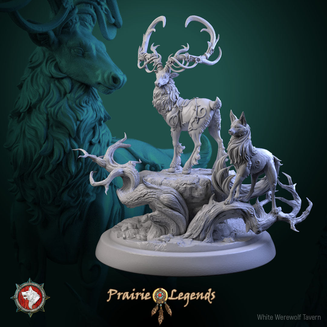 Magic Deer and Fox