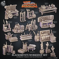Thumbnail for Blacksmith's Workshop Set - Tables and Bits