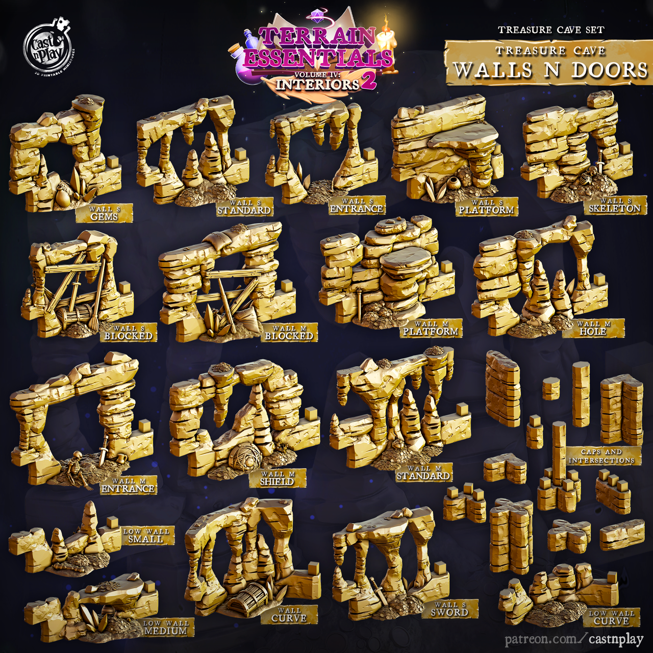 Treasure Cave Walls Bundle