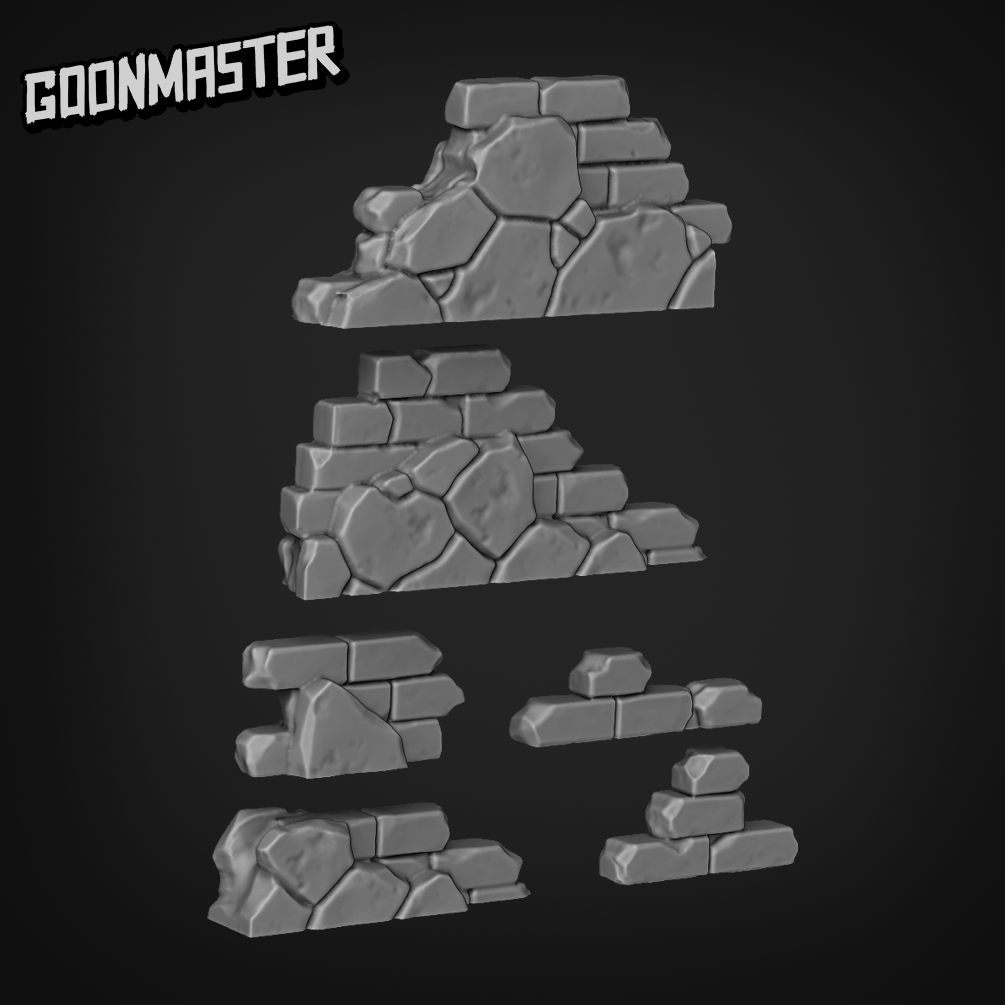 Basing Bits - Wall Rubble