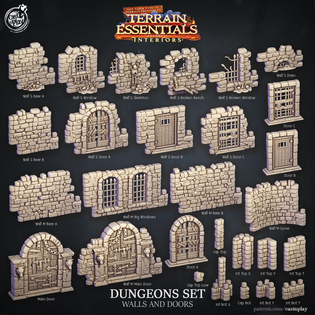 Dungeons Set - Walls and Doors
