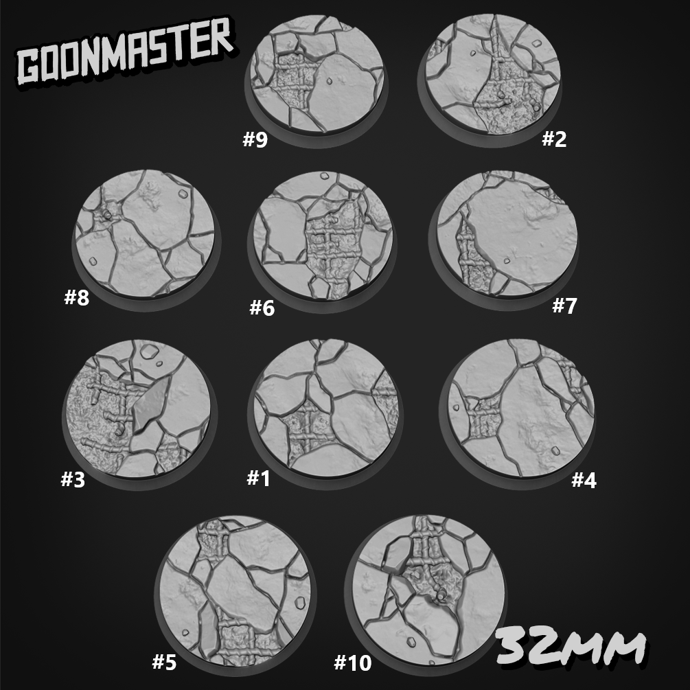 Damaged Reinforced Concrete Bases