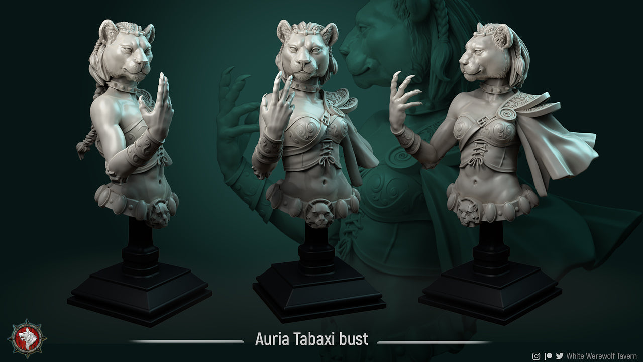 Auria The Sunforged Dancer - Bust