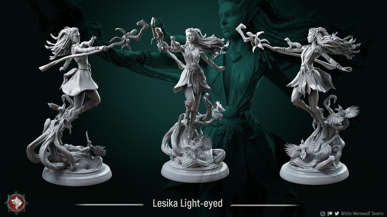 Lesika The Light-Eyed Druid