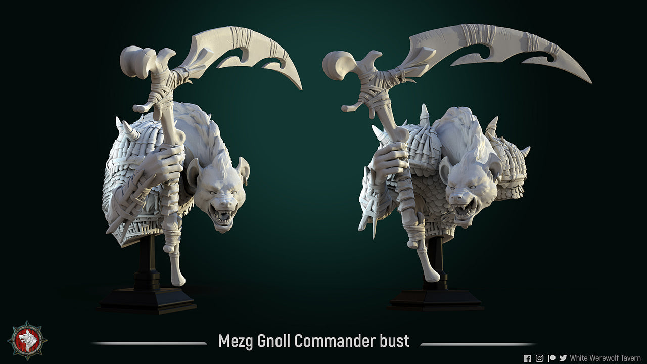 Mezg - Gnoll Commander - Bust